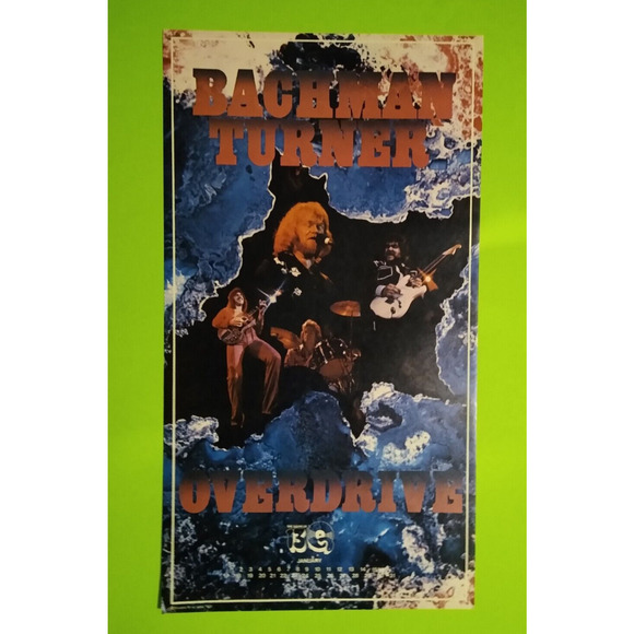 BACHMAN TURNER OVERDRIVE Vintage Hard Blues Rock Music Poster 50 Years Old BTO - Picture 1 of 5
